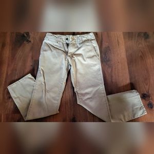 GAP Kids Beige Slim Chino Style Pants Size 8 Adjustable Waist